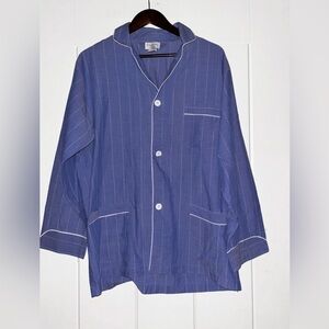 Vintage Y2K Christian Dior Stripe Pajama Sleepshirt LoungeRelax Fit Women‎ L